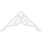 Ekena Millwork Pitch Bordeaux Architectural Grade PVC Gable Pediment, 48"W x 24"H x 1"P (12/12) GPP048X024X100BOR - alternate 5